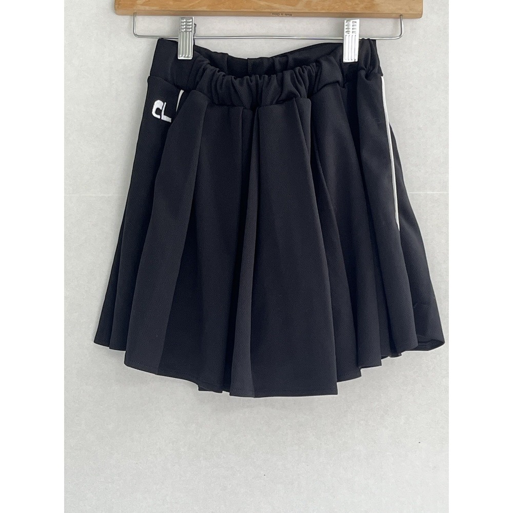 Ciro Lucia Tennis Skirt Womens Size XS Black Pleated - Picture 5 of 11